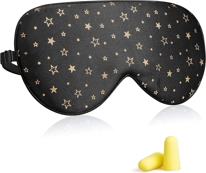 Fashionable Silk Sleep Eye Mask for Men Women Comfortable Super Soft Eye Mask Superior