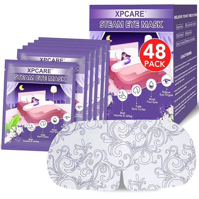 Minimalist XPCARE 48 Pack Steam Eye Masks for Dry Eyes Self Heated Steam Warm Eye Mask Dependable