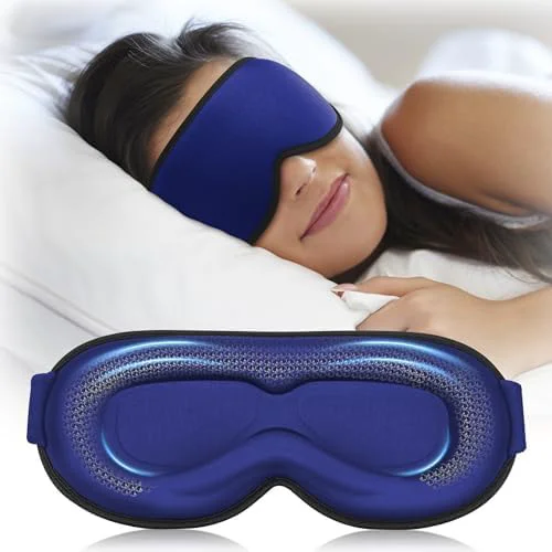 Soft Weighted Blackout Sleep Mask 3D Contoured Zero Eye Pressure Lash-Friendly Original