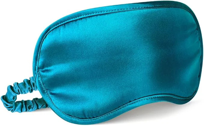 High-End Breathable Silk Sleep Mask Blindfold Elastic Blackout Eye Cover Headband Safe
