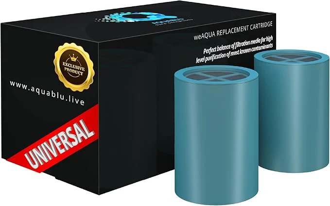 Healthy weAQUA Heavy Duty NO BS Shower Filter Cartridge 2 Pack – 99 Practical