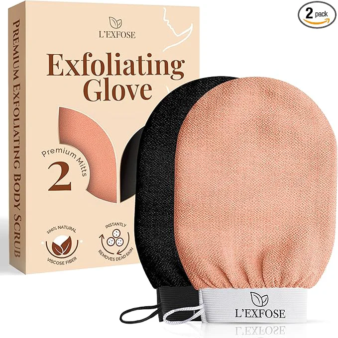 Environmentally Friendly L'Exfose Kessa Hammam Deep Exfoliating Glove 2pc Carefully Designed