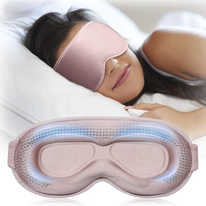 Authentic Weighted Blackout Sleep Mask for Women 3D Contoured Zero Eye Pressure Quality