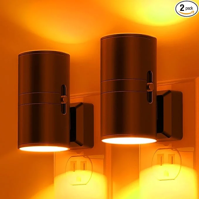 Durable L LOHAS LED Night Light Amber Nightlight Dimmable Night Light Light Sensor Responsible