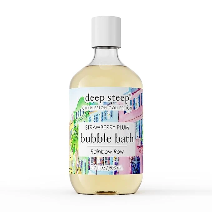 Sustainable Deep Steep Strawberry Plum Bubble Bath Solid
