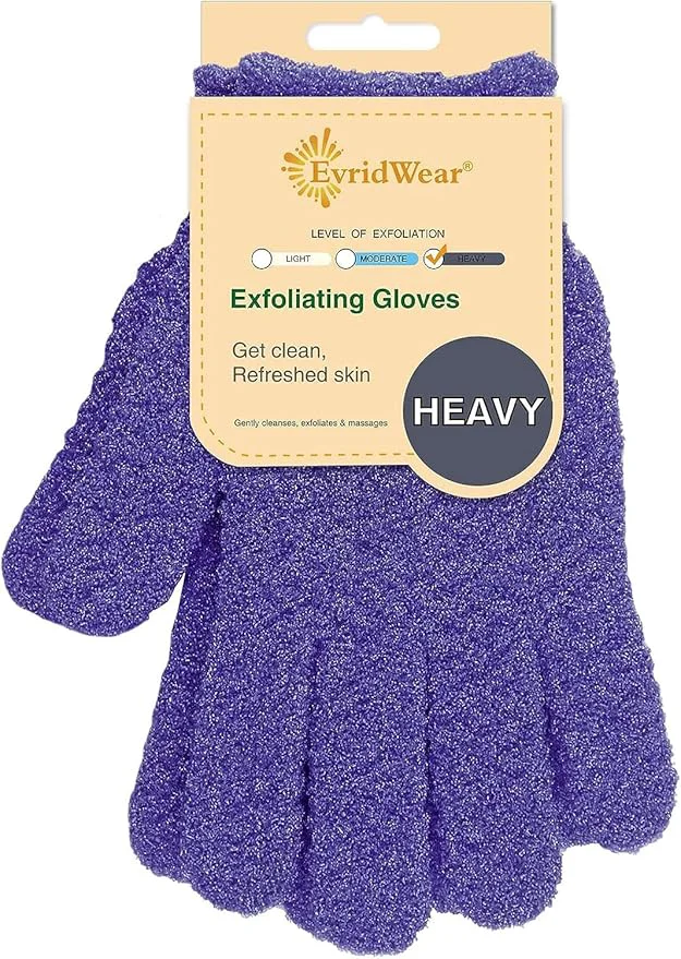 Quality Evridwear Exfoliating Glove Shower Gloves Exfoliate Dead Skin High-Grade