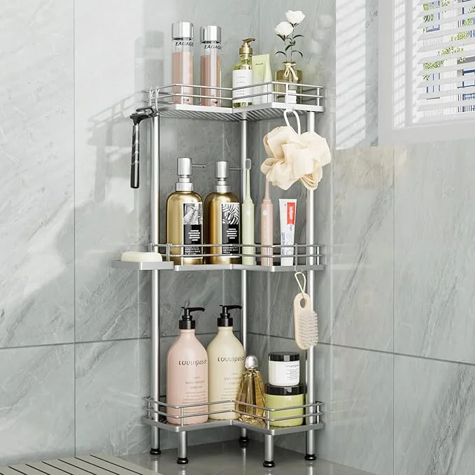 Functional Consumest Corner Shower Caddy Standing Secure