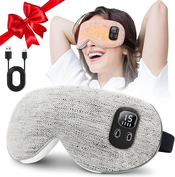 Reusable Heated Eye Mask Cordless Rechargeable Eye Compress Eye Relief Improved Sleep Unique