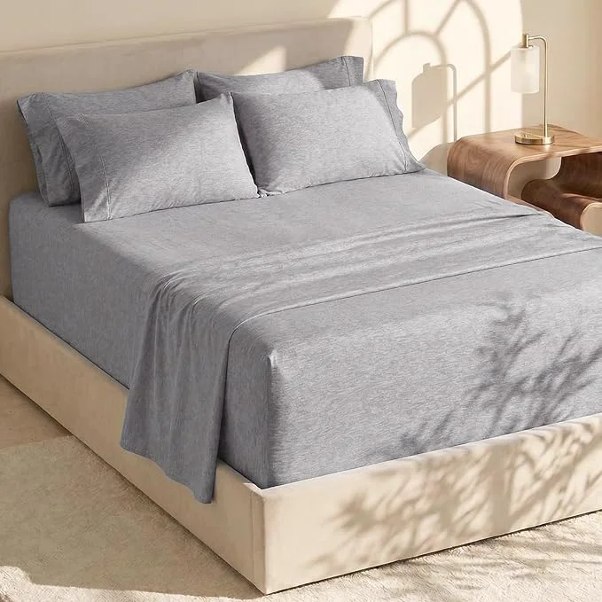 User-Friendly Hearth amp Harbor Bed Sheets Luxury Soft 6 Piece Bed Sheet Set Extra Deep Pocket Fitted Sheets Fits Mattress up to 21 quot Double Brushed Bedding Sheets amp Pillowcases Traditional