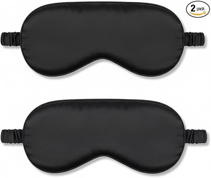 Convenient 2Pack Silk Sleep Mask Eye Mask Specialty
