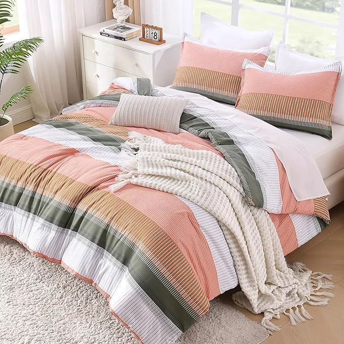 Professional Litanika Full Comforter Set Vanilla - 3 Pieces Lightweight Fluffy Bedding Comforter Sets All Season Down Comforter 1 Comforter 2 Pillowcases Trusted