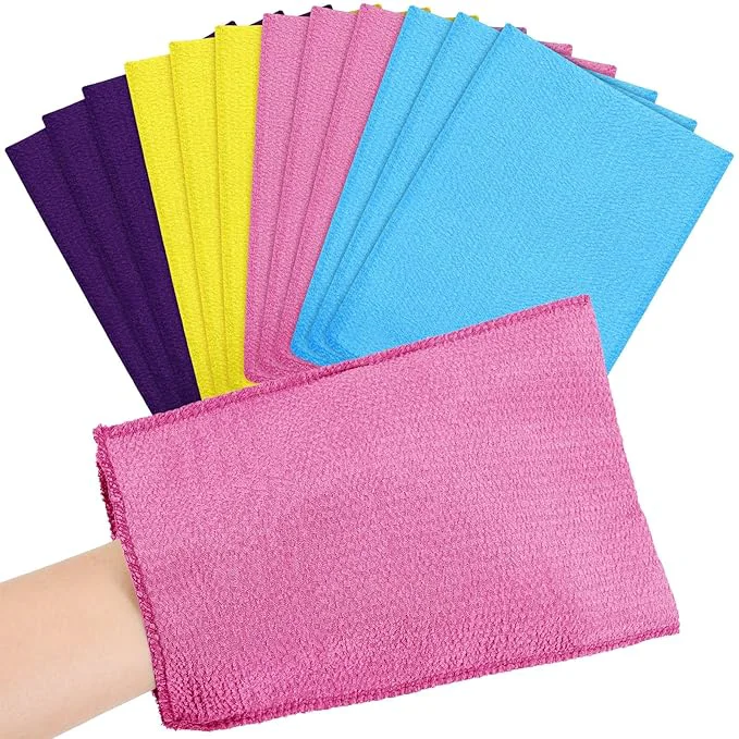 Healthy Tatuo 12 Pieces Korean Exfoliating Mitt Glove Italy Towel Body Skin Scrubber Carefully Designed
