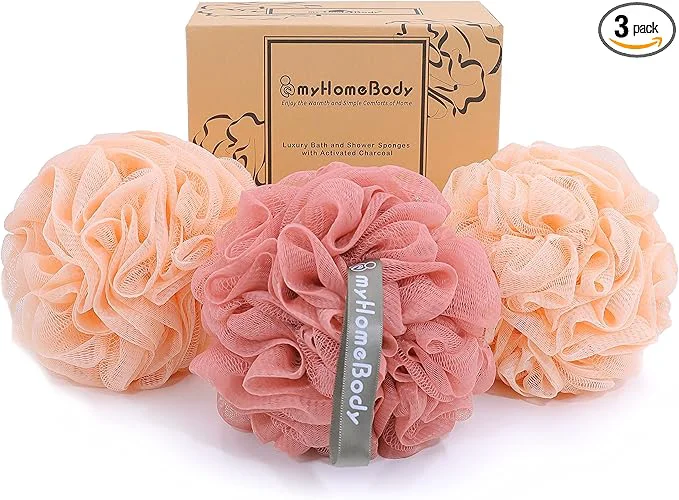 Efficient myHomeBody Large 70g Loofah Sponge Body Scrubber Bath Sponge Loofah Trendy