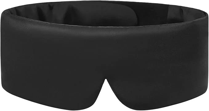 High-Performance Mulberry Silk Sleeping Eye Mask ALASKA BEAR Wraparound Style Comfort Ear Muff Breathable