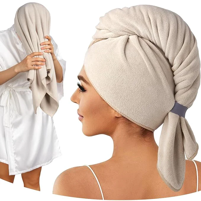 Efficient Umisleep Microfiber Hair Towel Large Curly Hair Towel Traditional
