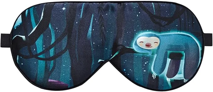 Practical Alaska Bear Mulberry Silk Sleep Mask Luxury Cool and Lustrous Eye Cover Functional