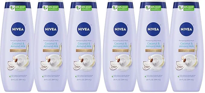Professional NIVEA Pampering Coconut and Almond Milk Body Wash Organic