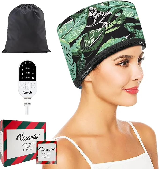 Natural VICARKO Hair Steamer for Deep Conditioning 10-Level Heats Up Quickly 118 Relaxed