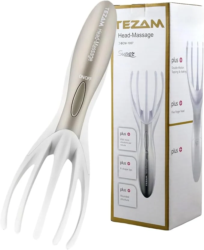 Durable Electric Head Massager Neck Massage Octopus Scalp Stress Relax Spa Therapy Sustainable