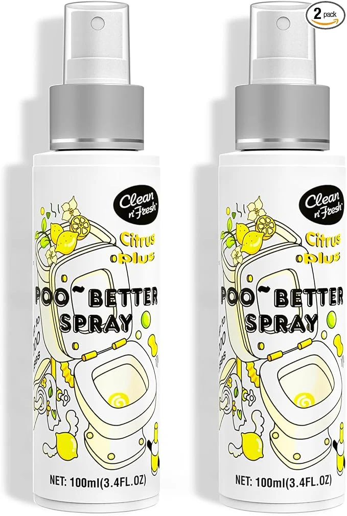 World-Class Clean-n-Fresh Toilet Spray 6.8 Fl.oz Poo Spray Up to 400 Uses Natural Refined
