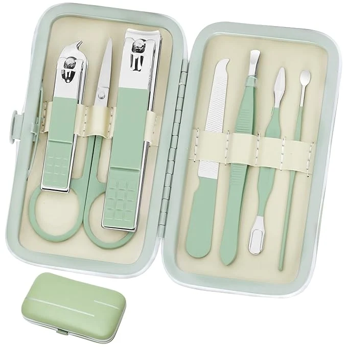 Secure Aceoce Manicure Set Business Gifts Handheld Sized Nail Clippers Set Tools Powerful