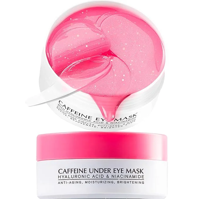 Relaxed Under Eye Patches for Dark Circles Caffeine Gel Masks for Puffiness Undereye Specialty