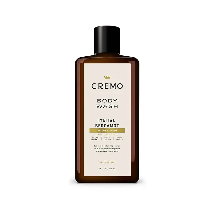 Exceptional Cremo Body Wash for Men Rich-Lathering Italian Bergamot 16 Fl Oz Minimalist