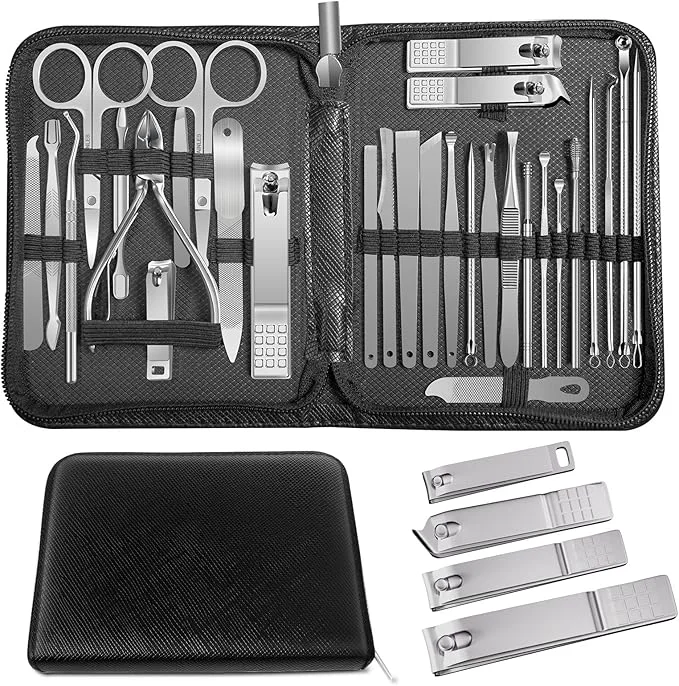 Detailed Manicure Set Professional Set Nail Clippers Pedicure Kit-30 Pieces Stainless Secure
