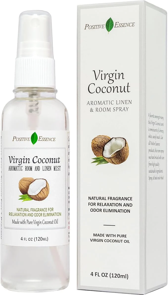 Breathable Virgin Coconut Linen and Room Spray Natural Aromatic Mist Made Organic