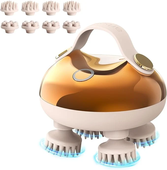 Relaxed arboleaf Electric Scalp Massager Head Massager Scalp Stress Relax 5 in 1 Secure