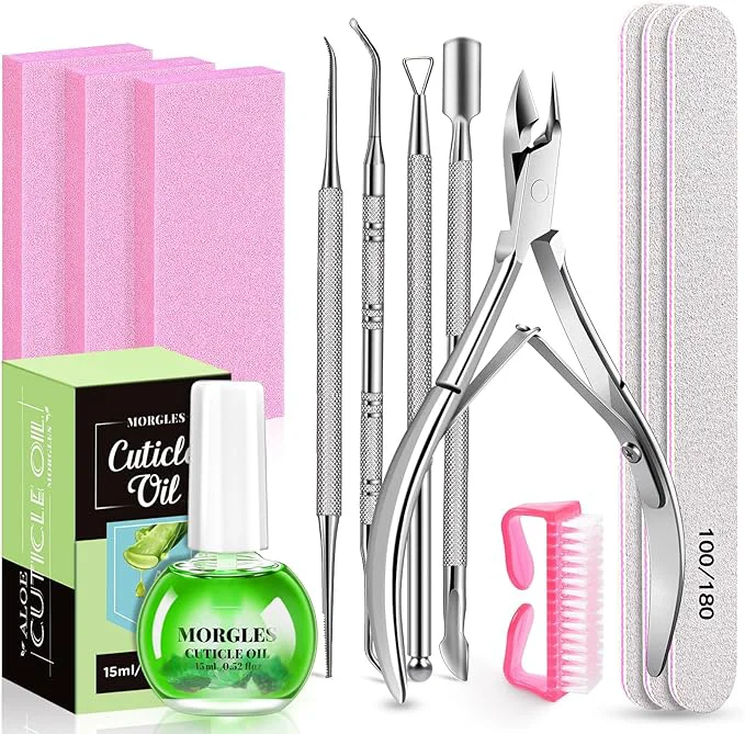 Expertly Made Nail Files and Buffers MORGLES Nail Prep Kit Enhanced