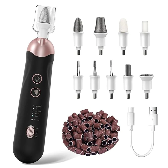 Casual Professional Manicure Pedicure Kit Cordless Electric Nail File Set Exclusive