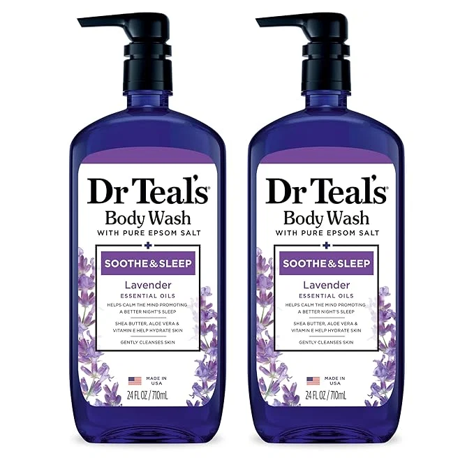 Dependable Dr Teal's Body Wash with Pure Epsom Salt Soothe Sleep with Lavender Enhanced