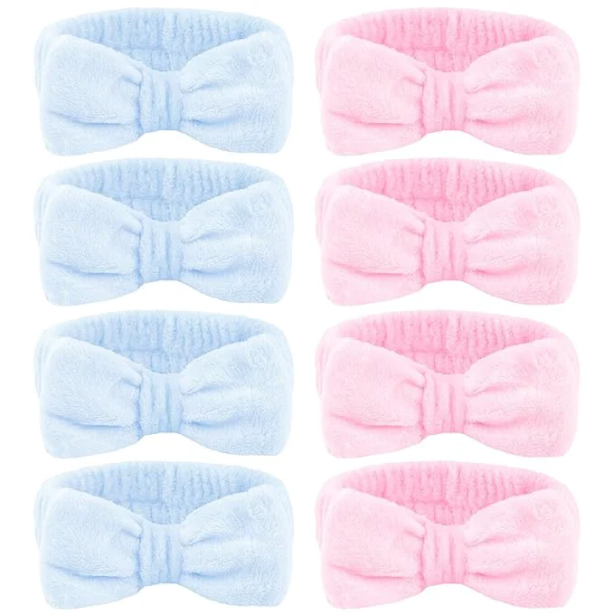 Breathable Ondder Spa Headbands for Women Bow Makeup Skincare Headbands for Washing Face Classic