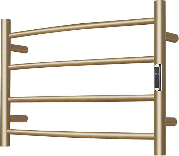 Luxury Towel Warmer Bathroom Wall Mounted Drying Rack Plug-in Electric Heated Towel Relaxed