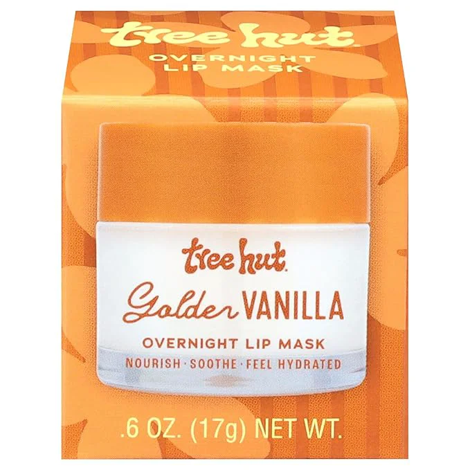 Solid Tree Hut Golden Vanilla Overnight Lip Mask Hydrating Moisturizing Lip Consistent