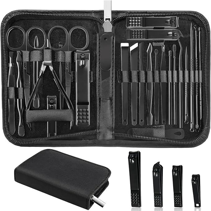 Traditional MINKINH Manicure Set Professional Nail Clipper Kit-26 Pieces Stainless Steel Genuine