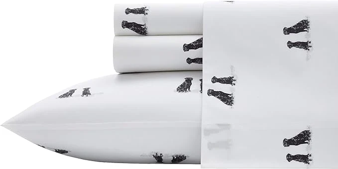 Relaxed Eddie Bauer - Queen Sheets Cotton Percale Bedding Set Crisp amp Cool Home Decor Labrador Fields White Queen Fashionable