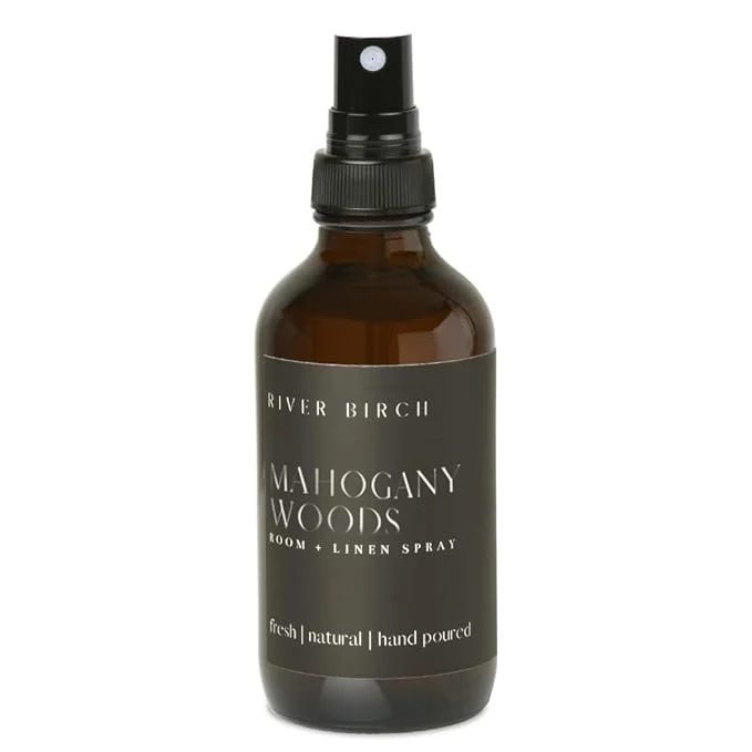 Traditional River Birch Mahogany Woods Scented Linen and Room Spray Home Fragrance 4 oz Safe