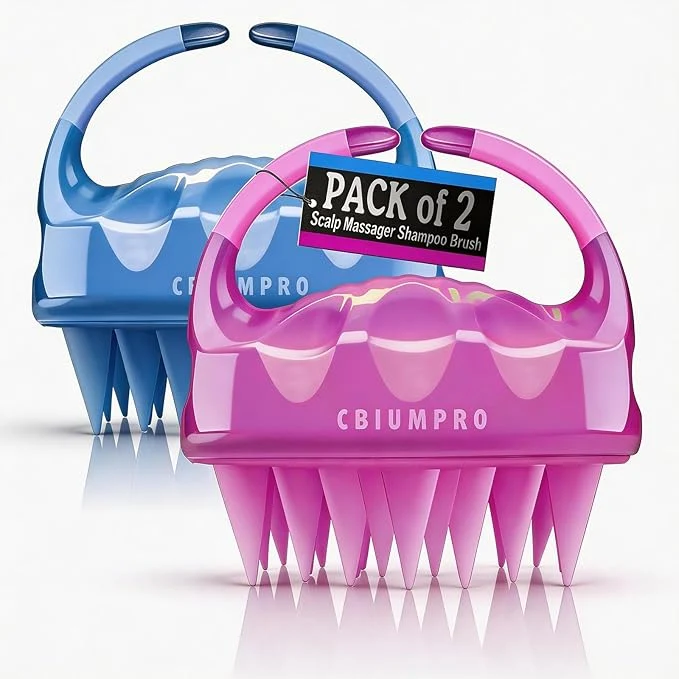 Exceptional Cbiumpro 2-Pack Scalp Massager Shampoo Brush Ultra Soft Silicone Scalp Eco-Friendly