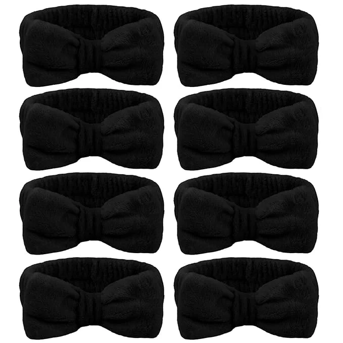 Organic Ondder Black Spa Headband for Women and Girls Reusable