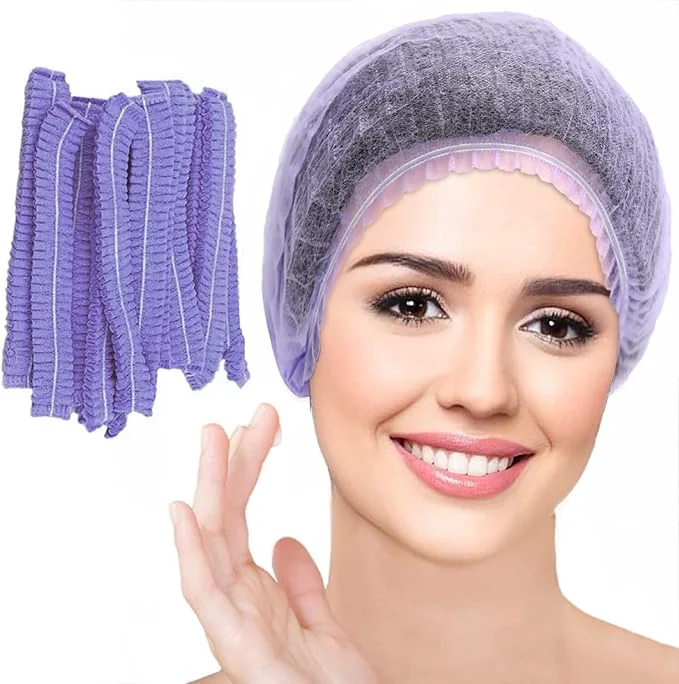Casual Disposable Bouffant Caps 21inches Hair Net Elastic Dust Cap First-Class
