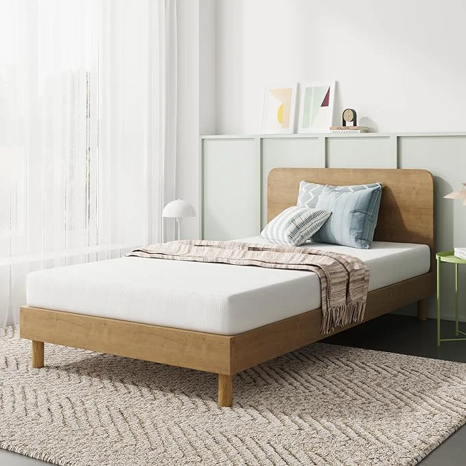 Proven Novilla Twin XL Mattress 8 Inch Twin XL Mattress in a Box Gel Memory Foam Mattresses with Comfort Foam for Cooling Night Sleep Pressure Relief CertiPUR-US White High-Grade