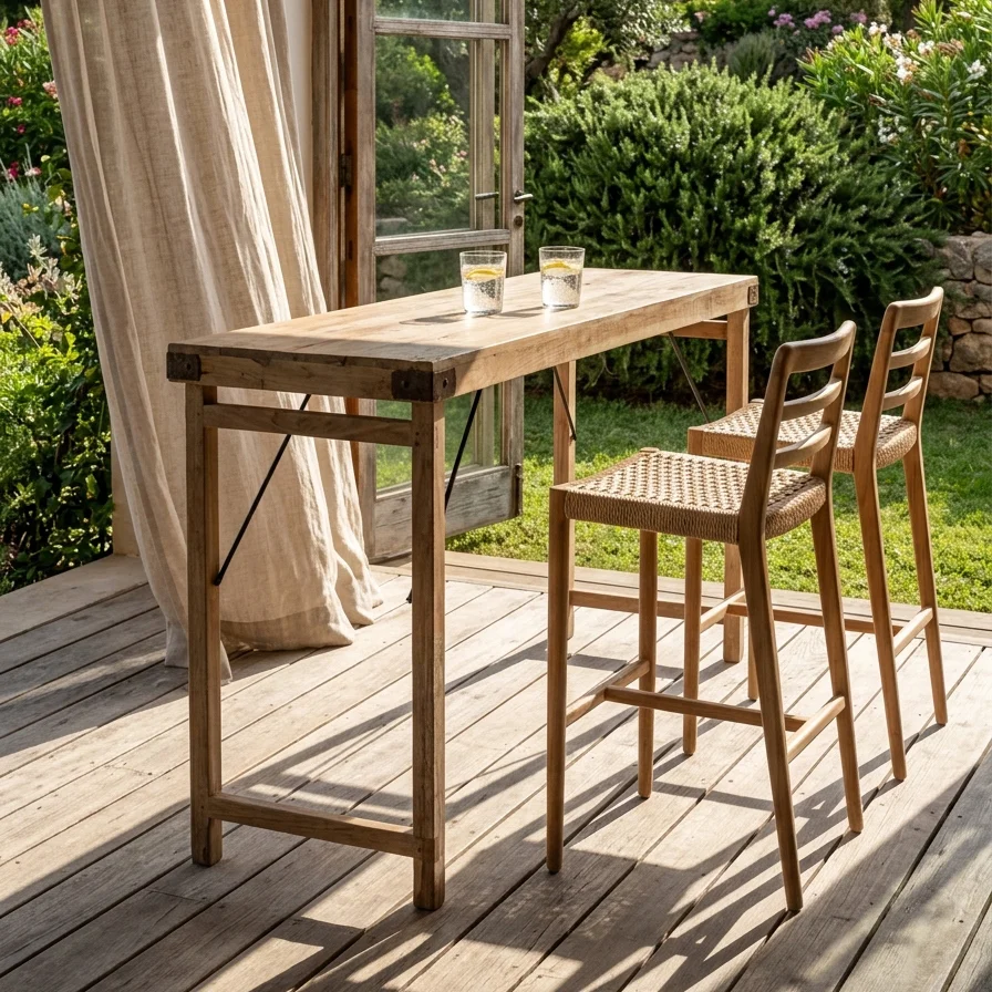 High-End Limewash bartafel inklapbaar Expertly Made