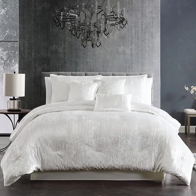 Environmentally Friendly Riverbrook Home Turin Comforter Set King White 7-Piece Set Consistent
