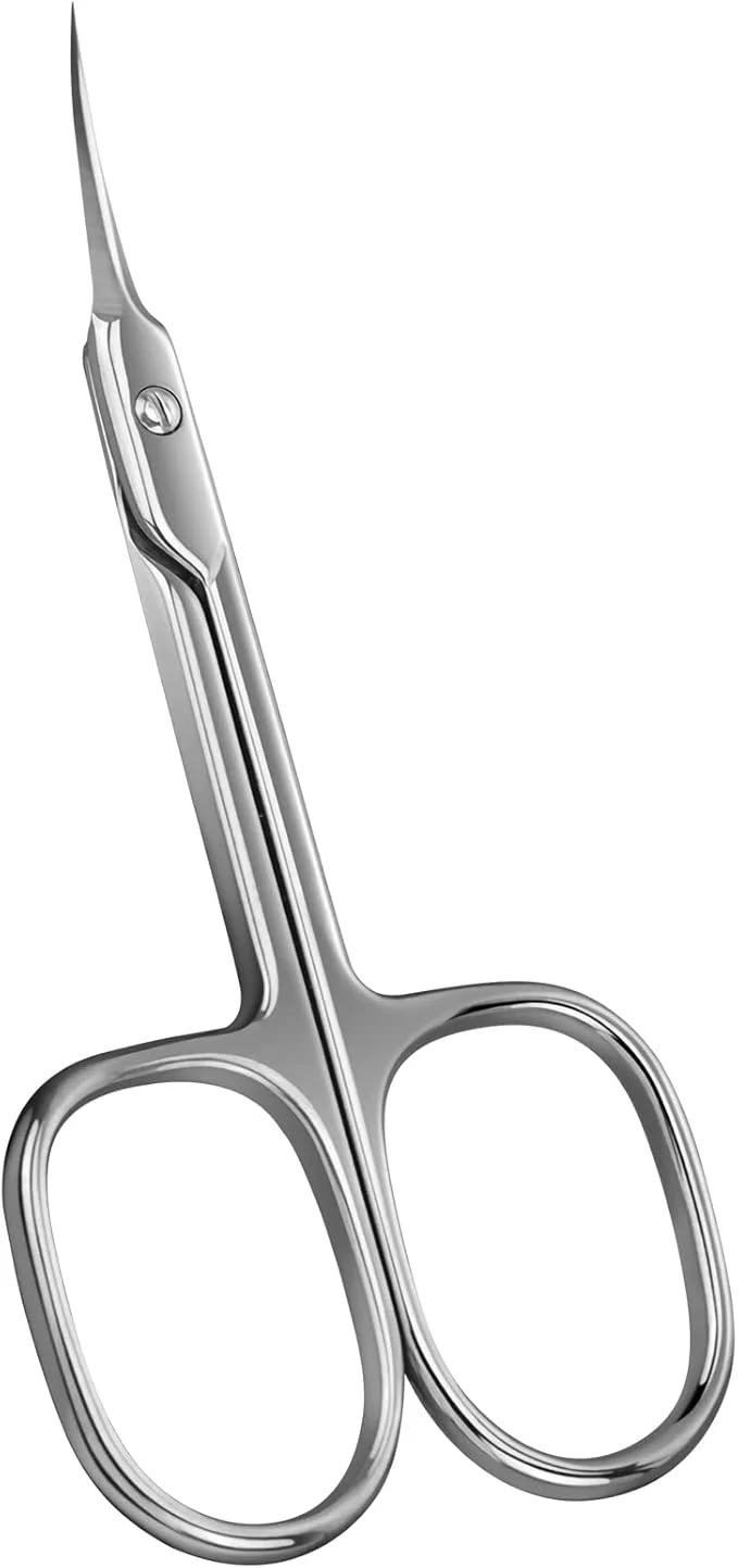 Expertly Made CGBE Cuticle Scissors Extra Fine Curved Blade Super Slim Manicure Scissors Classic