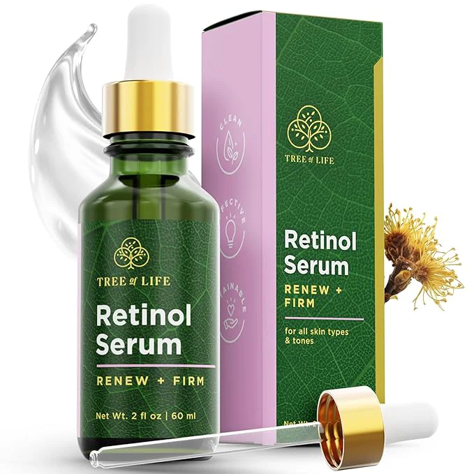 High-Grade Tree of Life Beauty Retinol Serum Skin Smoothing Face Oil Environmentally Friendly