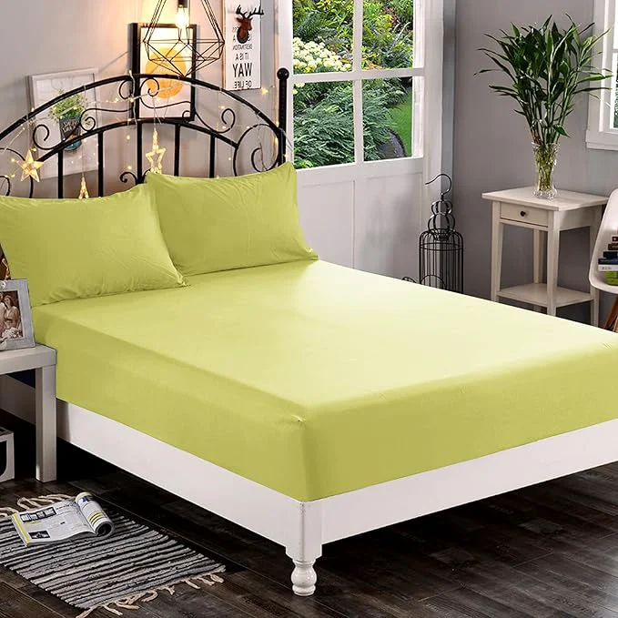Smooth Elegant Comfort 1500 Premium Hotel Quality 1-Piece Fitted Sheet Softest Quality Microfiber-Deep Pocket up to 16 inch Wrinkle and Fade Resistant Full Pistachio Refined