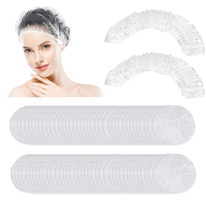 Premium 150 PCS Upgrade Disposable Shower Caps. Ceizioes Waterproof Hair Bath Caps. Responsible
