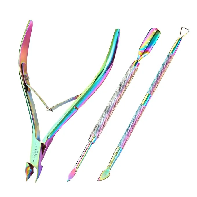 Lightweight Makartt Cuticle Trimmer with Cuticle Pushers Cuticle Nipper Professional Reusable